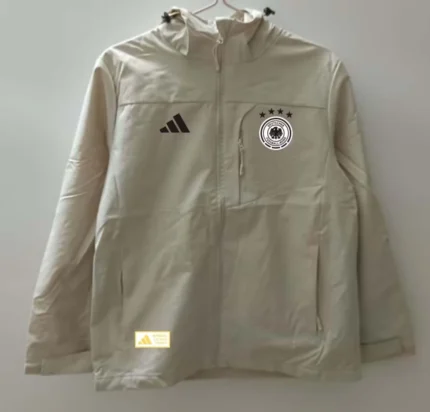 2025 Germany Windbreaker White Soccer Jersey