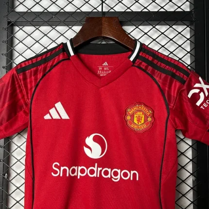 2025/2026 Manchester United Home Football Shirt 1:1 Thai Quality Kids Size