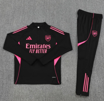 2025/2026 Arsenal Half-Pull Training Suit Football Shirt 1:1 Thai Quality Set