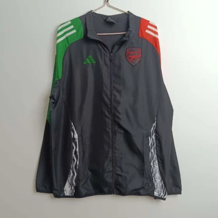2024/2025 Arsenal Windbreaker Black Soccer Jersey 1:1 Thai Quality